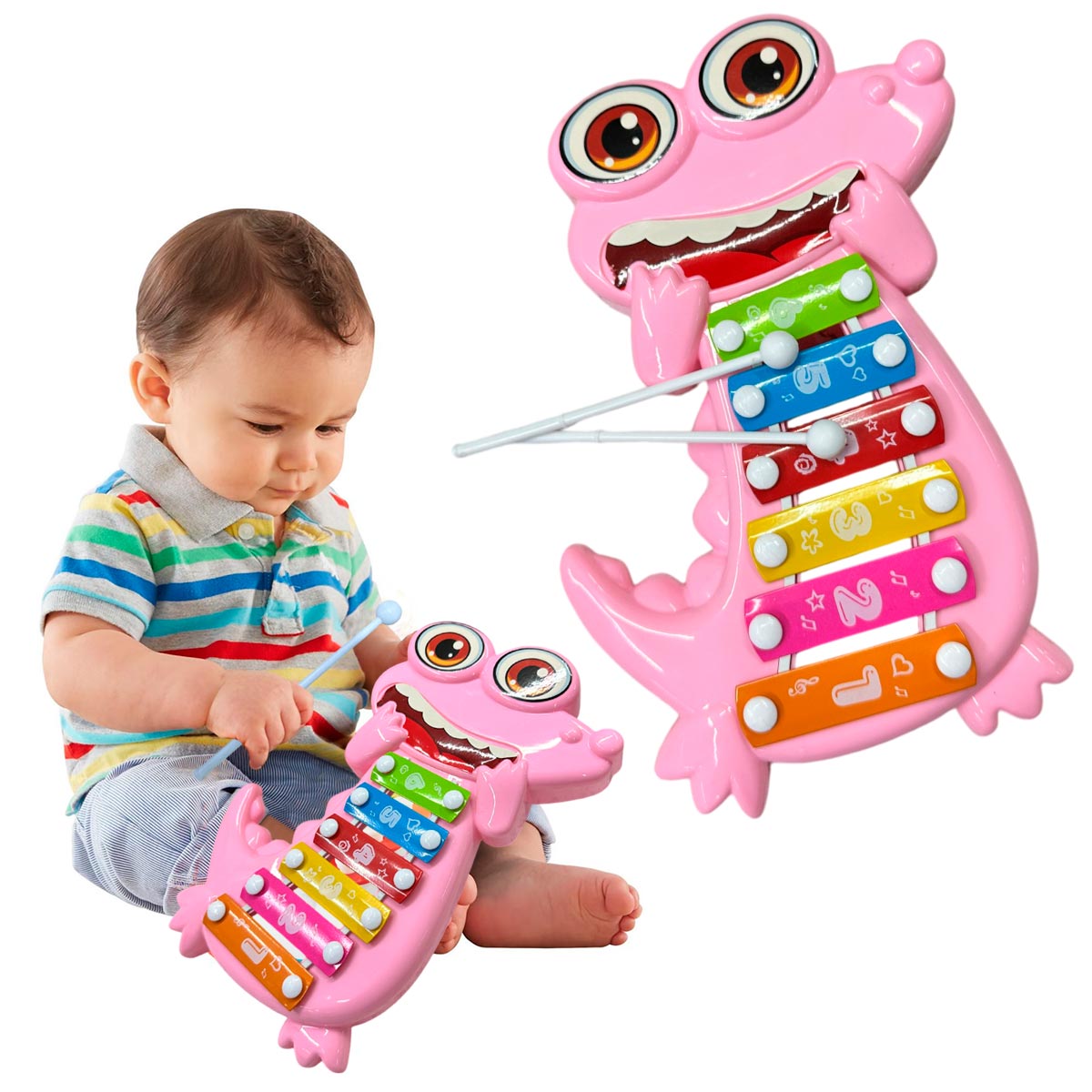 Miniatura 4 de Xilofono Infantil Cocodrilo 2531A